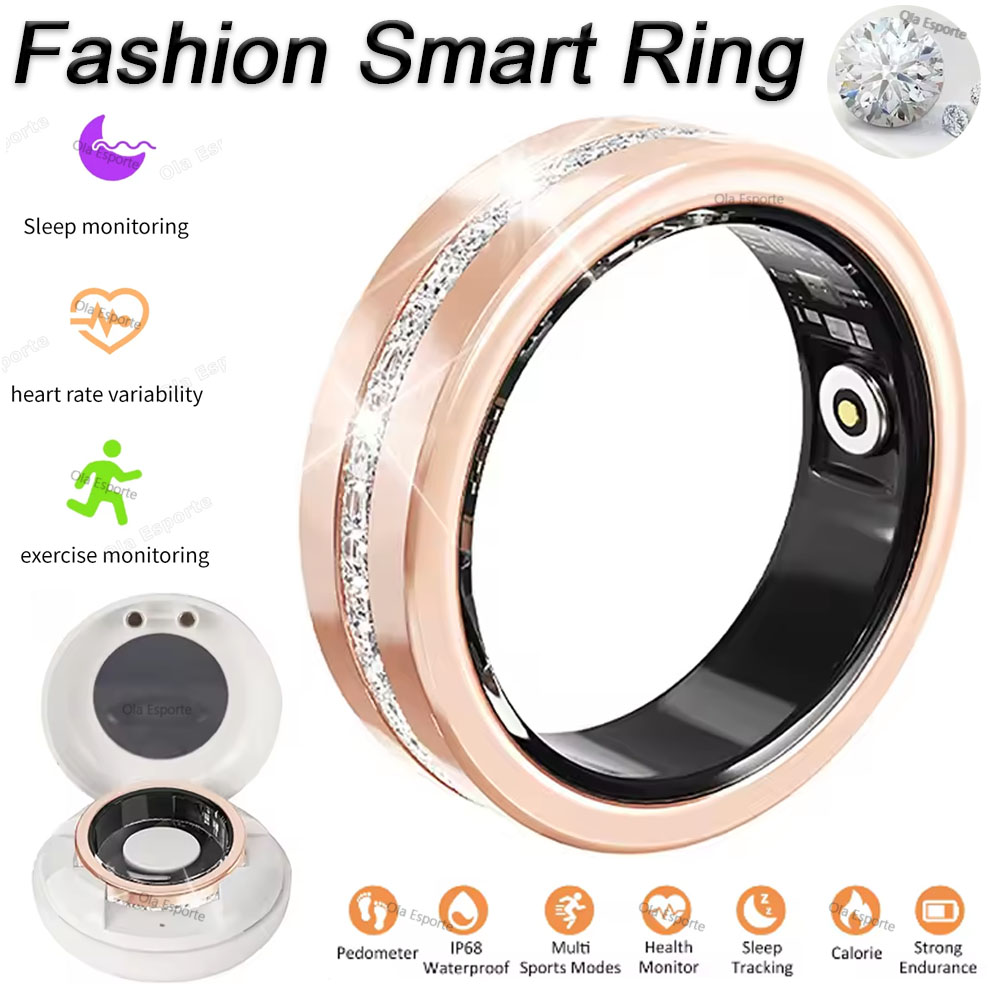 Smart Ring Health - Nowy inteligentny pierścień 2025 dla kobiet,