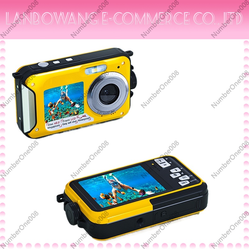 Action Camera 4K - Wodoodporna kamera sportowa z dwoma ekranami