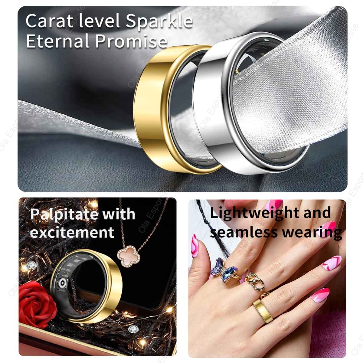Inteligentny pierścień ze stop – Smart Ring Health recenzja i cena